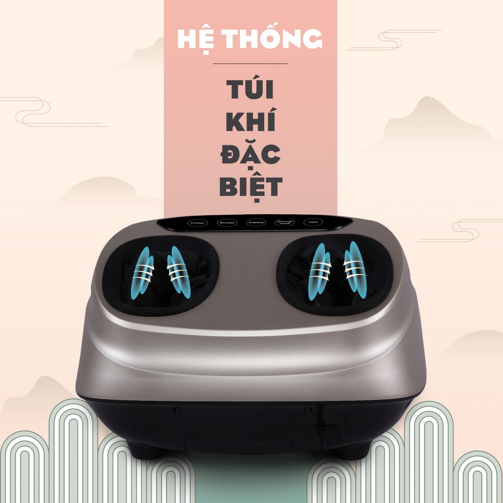 Hệ thống túi khí thông minh đem tới người dùng những bài massage chân êm ái Hệ thống túi khí thông minh đem tới người dùng những bài massage chân êm ái